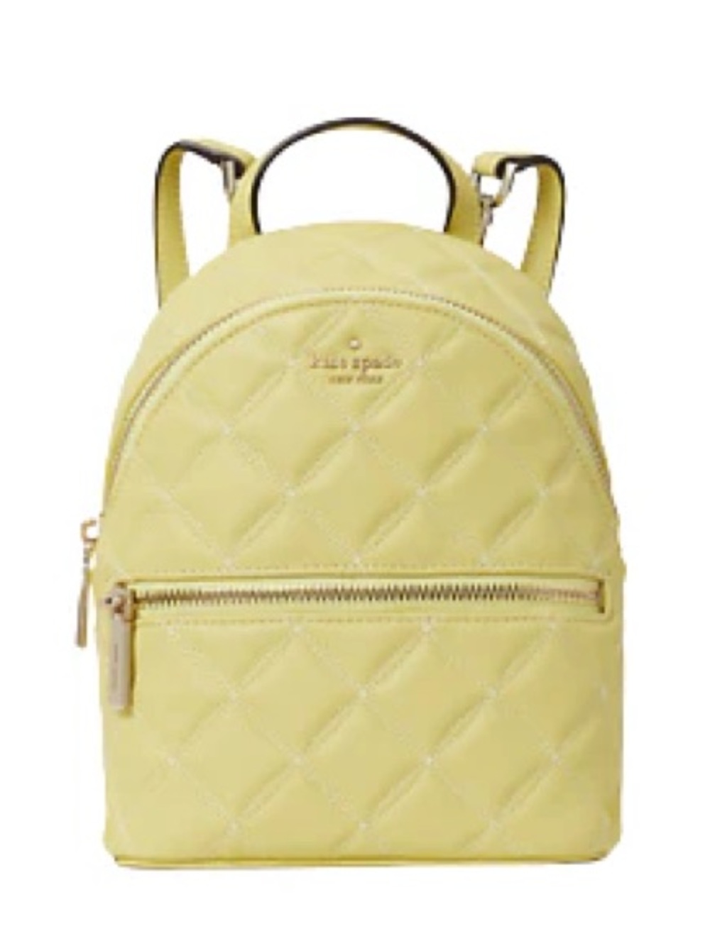 Kate Spade Natalia Mini Convertible Backpack Frosty Lime Leather EUC